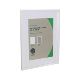 Box Photo Frame - 30x40cm - White - thumbnail 2