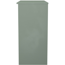 Crowndale Java Slatt Effect and Reed Green 3 Drawer Vanity Desk - thumbnail 3
