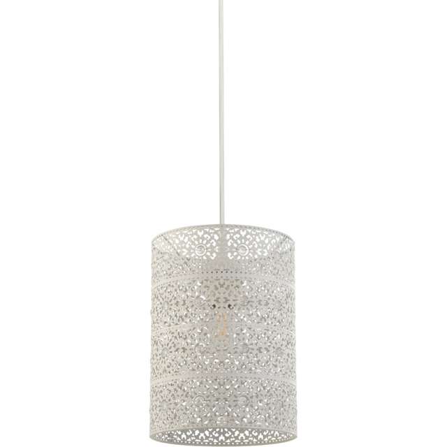 Lighting Collection Cream Cut Out Pattern Shade - image 1