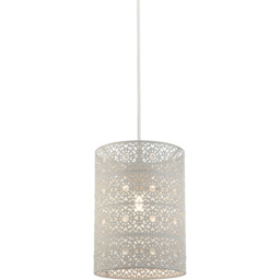 Lighting Collection Cream Cut Out Pattern Shade - thumbnail 3