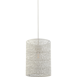 Lighting Collection Cream Cut Out Pattern Shade