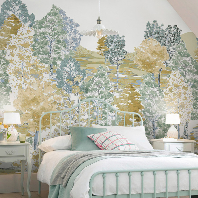 Laura Ashley Bernwood Ochre Yellow Mural - image 1