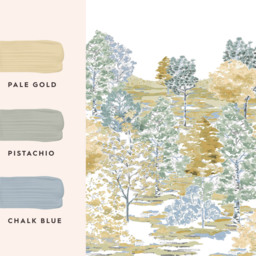 Laura Ashley Bernwood Ochre Yellow Mural - thumbnail 3