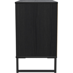 Crowndale Fluted 3 Drawer Black Ash Chest of Drawers Ready Assembled - thumbnail 3