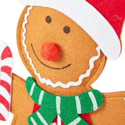 Candy Cane Lane Standing Gingerbread Character in Assorted Style - thumbnail 3