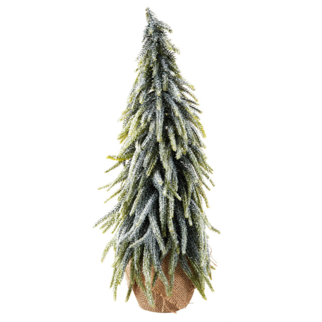 Amber Charm Green Frosted Downswept Christmas Tree 1.7ft - image 1