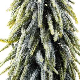 Amber Charm Green Frosted Downswept Christmas Tree 1.7ft - thumbnail 2