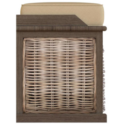 FWStyle Maya 2 Drawer Kubu Rattan Storage Bench - thumbnail 3