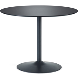 Julian Bowen Nero 4 Seater Round Dining Table Black - thumbnail 2
