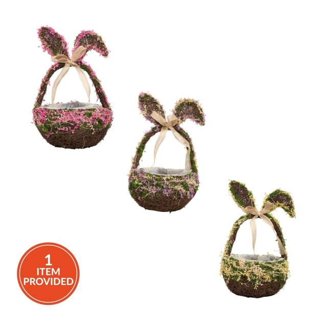 Bunny Ears Natural Basket - image 1