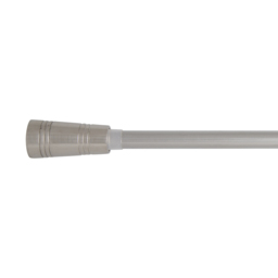 Verona 120 to 210cm Extendable Polished Steel Curtain Pole
