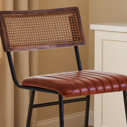 Premier Housewares Buffalo Tan Leather Bar Chair - thumbnail 2