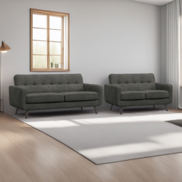 Kendal Graphite 5 Seater Sofa Suite - thumbnail 1