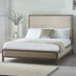 Julian Bowen Lucie King Size Cream Upholstered Bed Frame