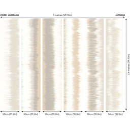 Origin Murals Linear Stripe Grey Wall Mural - thumbnail 3