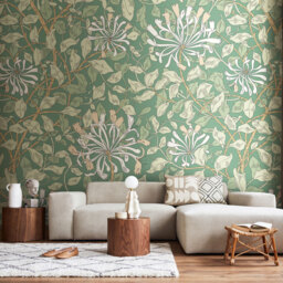 Origin Murals Honeysuckle Green Wall Mural