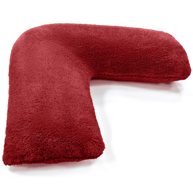 Velosso Red Teddy Fleece V Shape Pillow - image 1