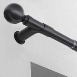 New Edge Blinds Black Room Darkening Curtain Pole Corner Bracket 28mm - thumbnail 3