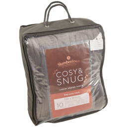 Slumberdown Heated Throw - Beige - thumbnail 1