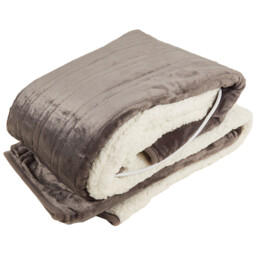 Slumberdown Heated Throw - Beige - thumbnail 2