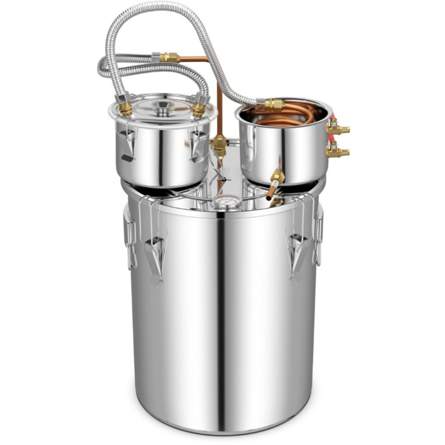 Costway Stainless Steel Water Alcohol Distiller with Build in Thermometer 38L - image 1
