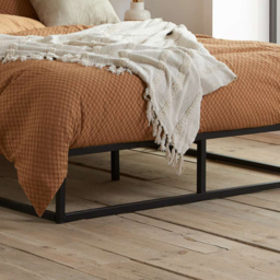 Soho Black King Size Metal Platform Bed Frame - thumbnail 2