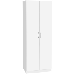 R White Cabinets White 2 Door Tall Cupboard - thumbnail 2