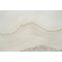 Textured White Abstract Framed Canvas - thumbnail 2