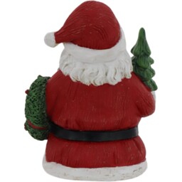 Sleigh Bells Ring Red Santa with Tree Shelf Sitter Christmas Decoration 19.4cm - thumbnail 4