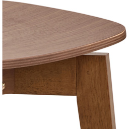 Florence Roxby Walnut 4 Seater 120cm Round Dining Set - thumbnail 4