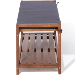 Rowlinson Factory Stain Finish Occasional Bench with Cushion - thumbnail 4