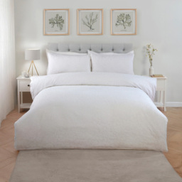 Emilia Jacquard Duvet Set White Superking