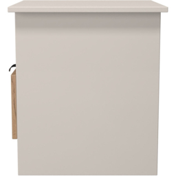 Crowndale Bora Single Drawer Single Shelf Gold Craft Oak and Kashmir Lamp Table Ready Assembled - thumbnail 3