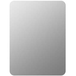 Bathstore Rectangular Rotatable Curved Edge Backlit LED Bathroom Mirror 70 x 50cm