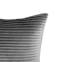 Folded Velvet Cushion - Grey - thumbnail 2