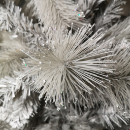 Premier 7.5ft Silver Wrapped PVC Branches Indoor Christmas Tree Arch - thumbnail 3