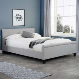 Stratus Grey King Size Polyester Bed Frame - thumbnail 1