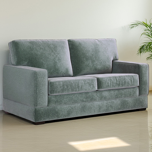 Jay-Be Urban 2 Seater Cosy Chenille Aqua Sofa Bed with e-Pocket Mattress - image 1