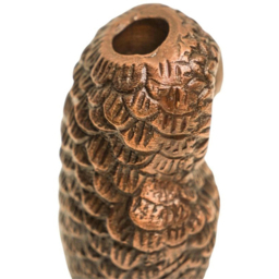 Ivyline Antique Brass Cast Aluminium Owl Candle Holder - thumbnail 3