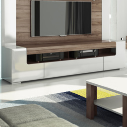 Florence Toronto 2 Door 2 Shelf Wide TV Unit - thumbnail 1