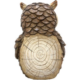 Mums Garden Owl Decorative Ornament Brown - thumbnail 2