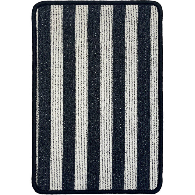 Wide Stripe Doormat Black - image 1