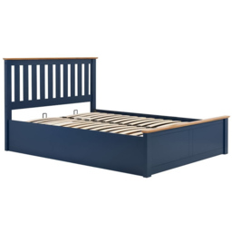 Phoenix Double Blue Ottoman Bed - thumbnail 2