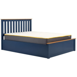 Phoenix Double Blue Ottoman Bed - thumbnail 4