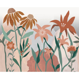 Grandeco Roomblush Flowerpop Scene Blush 4 Lane Wall Mural - thumbnail 2
