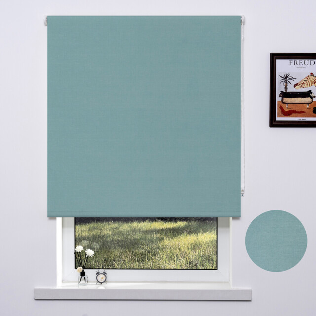 Trends Textured Blackout Blinds - Mint / 180cm - image 1