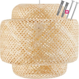 tectake Lignea Lux Boho Bamboo Ceiling Light 40W - thumbnail 2