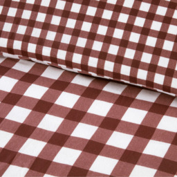 Catriona Gingham Super King Size Burgundy Duvet Set - thumbnail 4