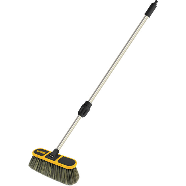 V-TUF tufBRUSH900 Black Car Wash Brush with Rubber Edging and Telescopic Pole Kit 2.7m - image 1