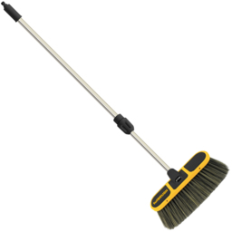 V-TUF tufBRUSH900 Black Car Wash Brush with Rubber Edging and Telescopic Pole Kit 2.7m - thumbnail 2